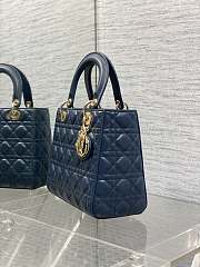Dior Medium Lady Dior Lamskin Leather 011-24cm - 3
