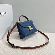 Celine Teen Nino Bag Denim-20.5x13x8cm - 3