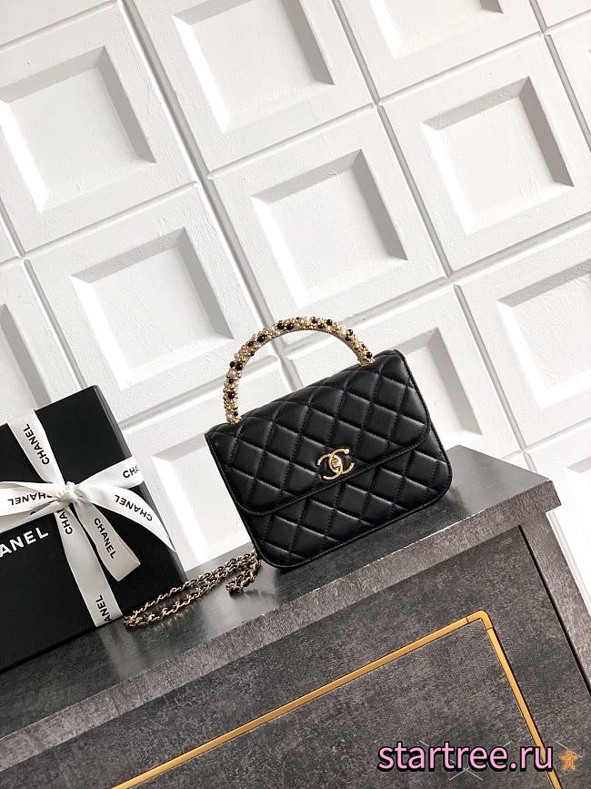 Chanel 26C Cruise Bag With Pearl handle 10.5*15*5.5cm - 1