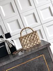 Chanel 26C Cruise Bag With Pearl handle Gold- 10.5*15*5.5cm - 1