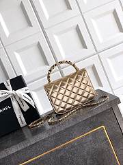 Chanel 26C Cruise Bag With Pearl handle Gold- 10.5*15*5.5cm - 5