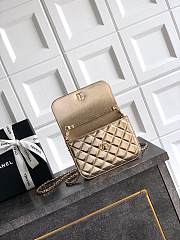 Chanel 26C Cruise Bag With Pearl handle Gold- 10.5*15*5.5cm - 2