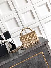 Chanel Small 26C Cruise Bag With Pearl handle Gold - 1