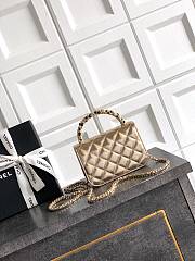 Chanel Small 26C Cruise Bag With Pearl handle Gold - 2