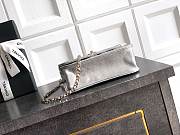 Chanel 26C Cruise Bag With Pearl handle Silver- 10.5*15*5.5cm - 3