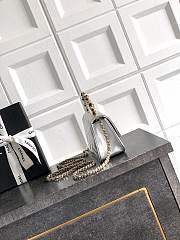 Chanel Small 26C Cruise Bag With Pearl handle Silver - 2