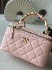 Chanel 25B Small Top Handle Vanity Case Calfskin-17cm - 5