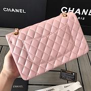 Chanel Classic Flap Lambskin Bag Gold Hardware Pink-25cm - 5
