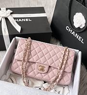 Chanel Classic Flap Caviar Bag Gold Hardware Pink-25cm - 1