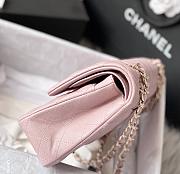 Chanel Classic Flap Caviar Bag Gold Hardware Pink-25cm - 5