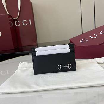 Gucci Horsebit Card holder Black