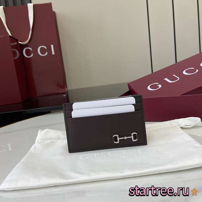 Gucci Horsebit Card holder Brown - 1