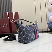 Gucci Vanity mini top handle bag Denim-19x10x9cm - 5