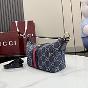 Gucci Vanity mini top handle bag Denim-19x10x9cm - 4