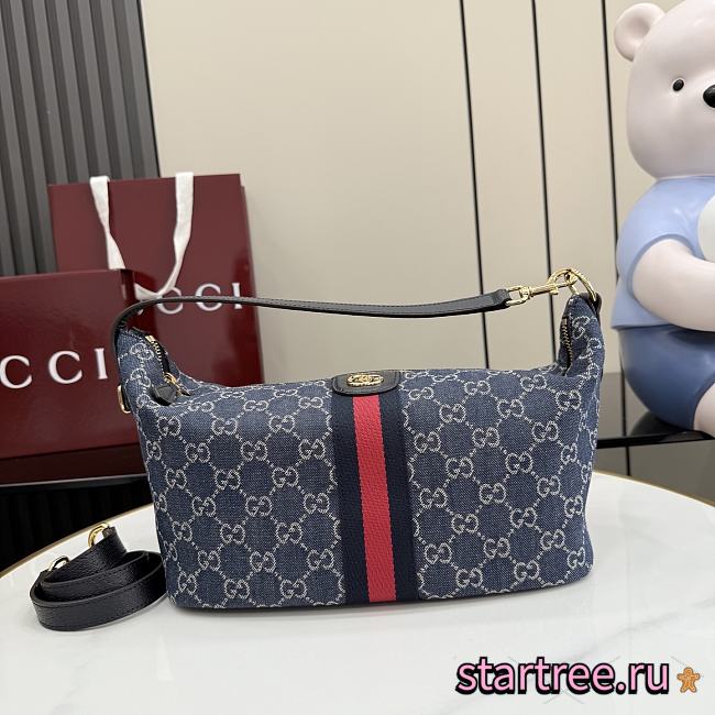 Gucci Vanity medium top handle bag Denim-27.5cm x 13cm x 14.5cm - 1
