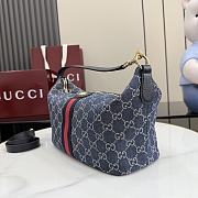 Gucci Vanity medium top handle bag Denim-27.5cm x 13cm x 14.5cm - 4