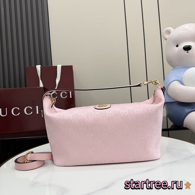 Gucci Vanity medium top handle bag Pink-27.5cm x 13cm x 14.5cm - 1