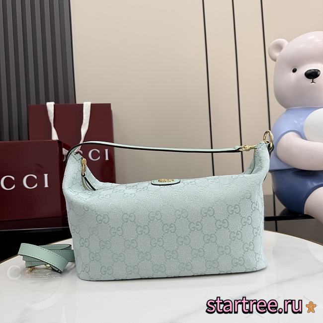 Gucci Vanity medium top handle bag Green-27.5cm x 13cm x 14.5cm  - 1