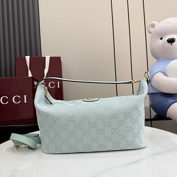 Gucci Vanity medium top handle bag Green-27.5cm x 13cm x 14.5cm 