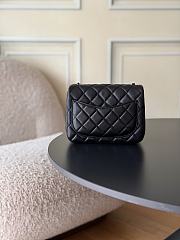 Chanel 23C Classic mini flap Lamskin Black-12*18*7cm - 3