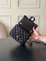 Chanel 23C Classic mini flap Lamskin Black-12*18*7cm - 4