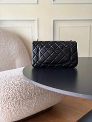 Chanel 23C Classic mini flap Lambskin Black-13*20*7cm - 4