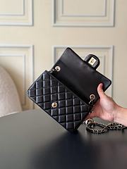 Chanel 23C Classic mini flap Lambskin Black-13*20*7cm - 3