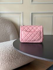 Chanel 23C Classic mini flap Lamskin Pink-12*18*7cm - 3
