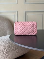 Chanel 23C Classic mini flap Lambskin Pink-13*20*7cm - 5