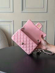 Chanel 23C Classic mini flap Lambskin Pink-13*20*7cm - 4