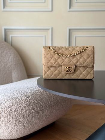 Chanel Small Classic Double Flap Caviar Gold Hardware-23cm