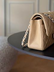 Chanel Small Classic Double Flap Caviar Silver Hardware-23cm - 4