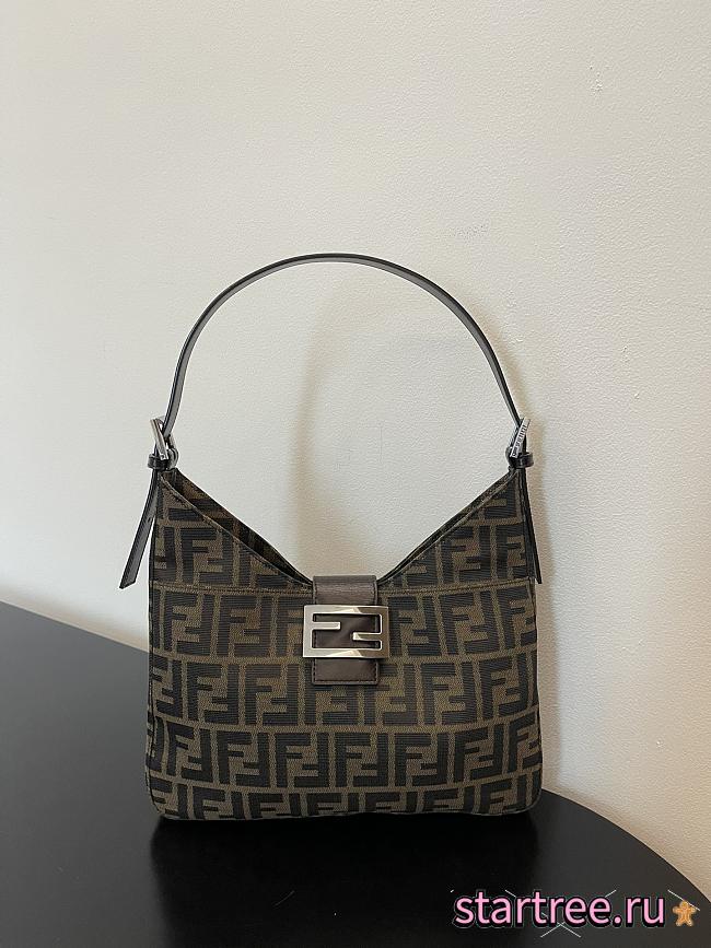 Fendi Vintage Croissant Sliver Hardware-29*25*4cm - 1