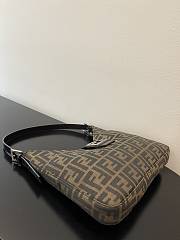 Fendi Vintage Croissant Sliver Hardware-29*25*4cm - 5