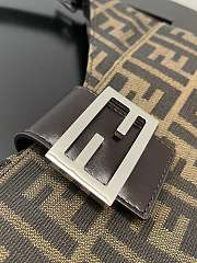 Fendi Vintage Croissant Sliver Hardware-29*25*4cm - 4