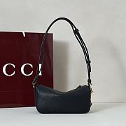 Gucci Half Horsebit mini bag Black Leather-19.5*10*8cm - 1