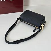Gucci Half Horsebit mini bag Black Leather-19.5*10*8cm - 5