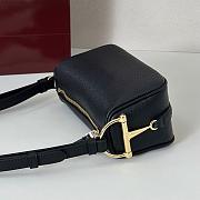 Gucci Half Horsebit mini bag Black Leather-19.5*10*8cm - 4