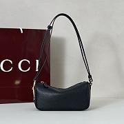 Gucci Half Horsebit mini bag Black Leather-19.5*10*8cm - 2
