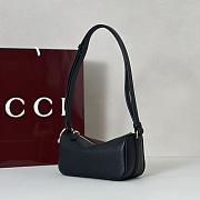 Gucci Half Horsebit mini bag Black Leather-19.5*10*8cm - 3