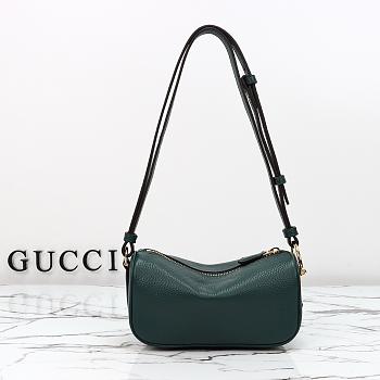 Gucci Half Horsebit mini bag Green Leather-19.5*10*8cm