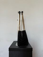 YSL Sanit Lauren NIKI Vintage Leather Small Shopping Bag-25 x 19 x 10 cm - 2