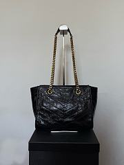 YSL Sanit Lauren NIKI Vintage Leather Small Shopping Bag-25 x 19 x 10 cm - 3