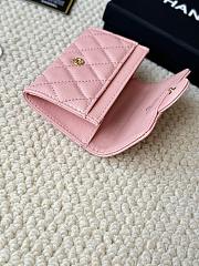 CHANEL Card Holder Pink Caviar leather Gold-7.5*11.3*2.2cm - 5