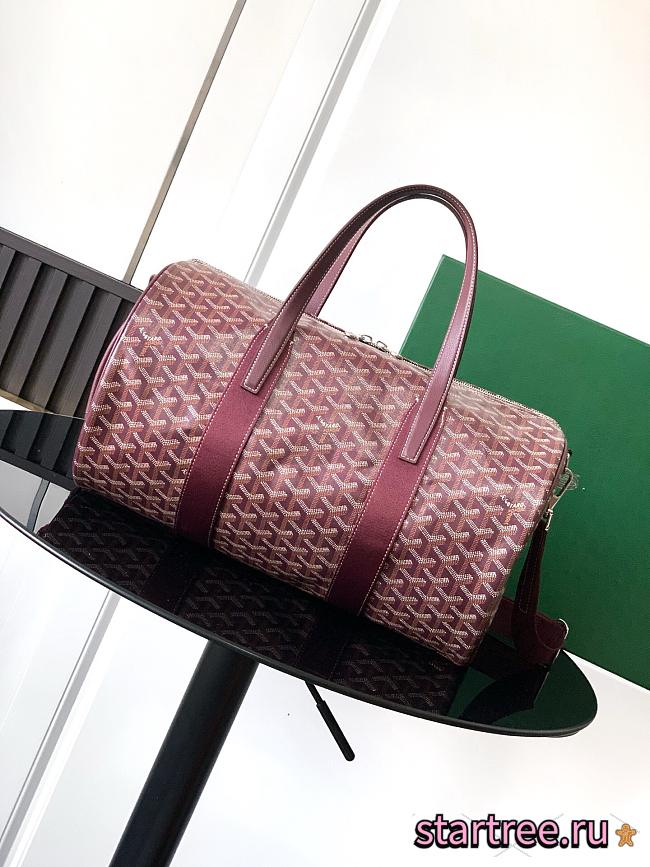 Goyard Barrel Travel Bag Dark Red-40cm - 1