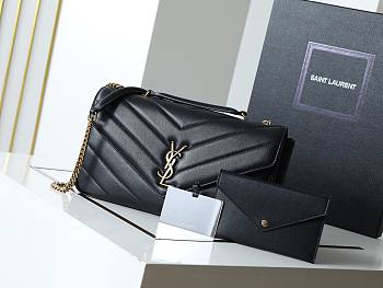YSL Saint Laurent LouLou Bag Black-29*17*8cm