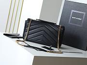 YSL Saint Laurent LouLou Bag Black-29*17*8cm - 2