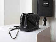 YSL Saint Laurent LouLou Bag Black Silver-29*17*8cm - 3