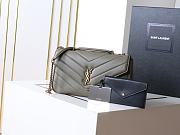 YSL Saint Laurent LouLou Bag Grey-29*17*8cm - 1