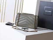 YSL Saint Laurent LouLou Bag Grey-29*17*8cm - 5